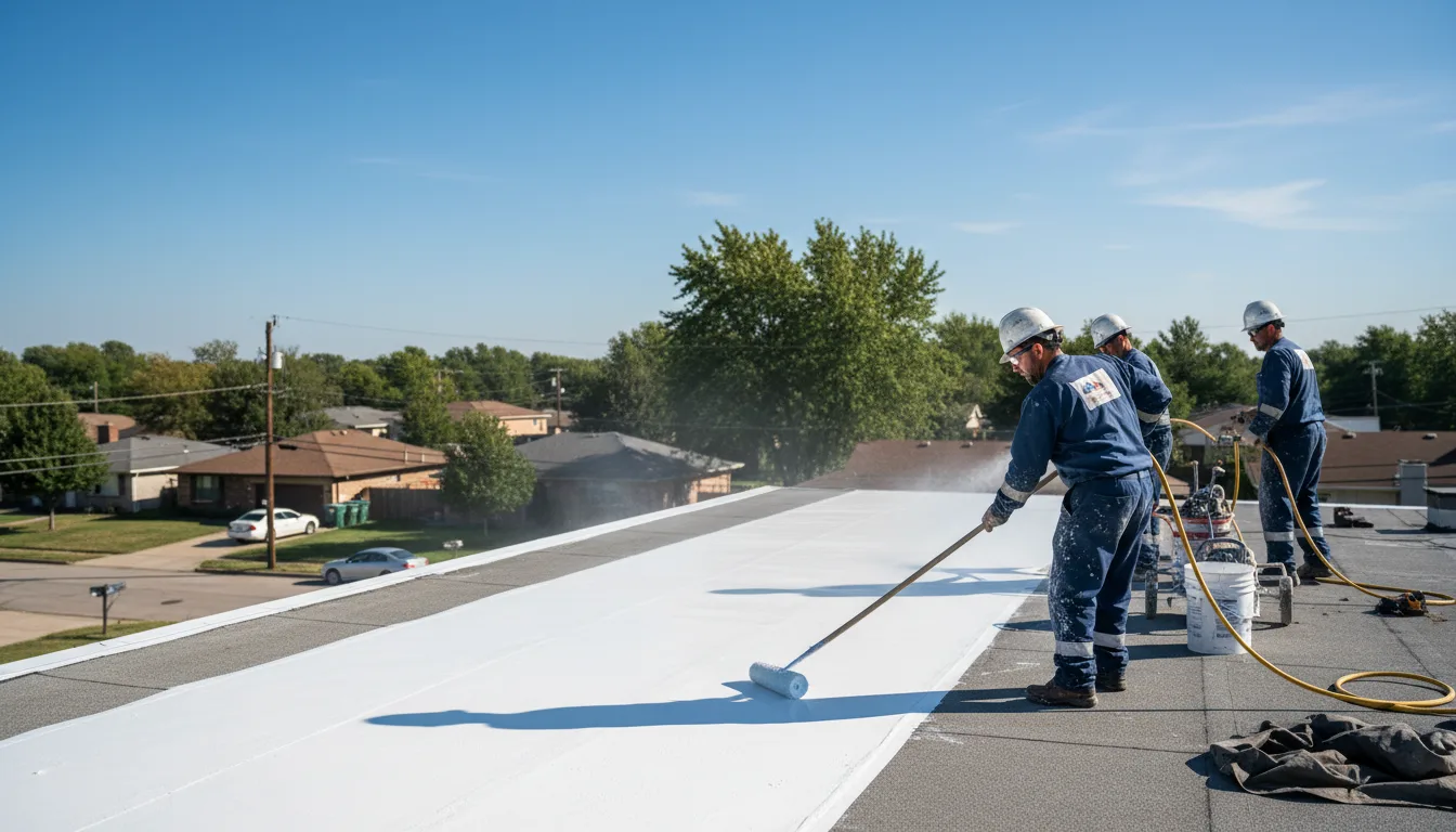 Commercial roof coating in Trent, TX near me